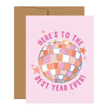 Pippi Post Here's To The Best Year Ever Greeting Card