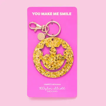 Taylor Elliott Designs Keychain - Smiley Stars