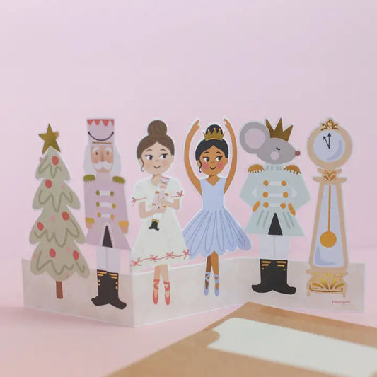 Pippi Post The Nutcracker Accordion Holiday Greeting Card