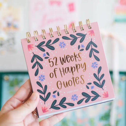 Pippi Post 52 Weeks of Happy Quotes - Desk Flip Calendar