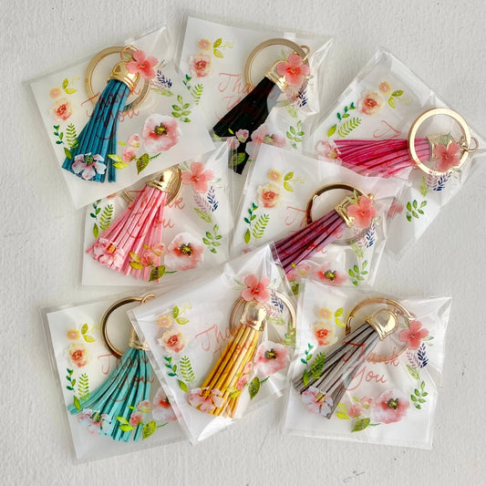 Tiny Gift Society Thank You Gifts - Mini Tassel Keychain