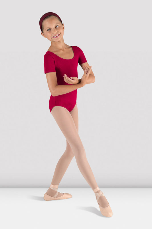Bloch CL5402 Girls Short Sleeve Round Neck Leotard