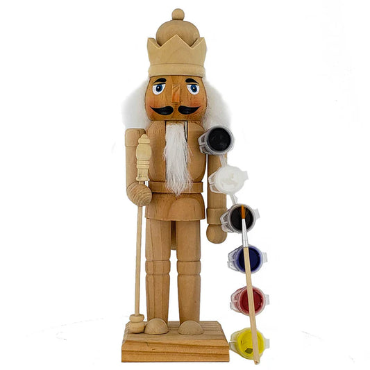 Nutcracker Ballet Gifts 10" Nutcracker Unpainted w/ Paint Kit