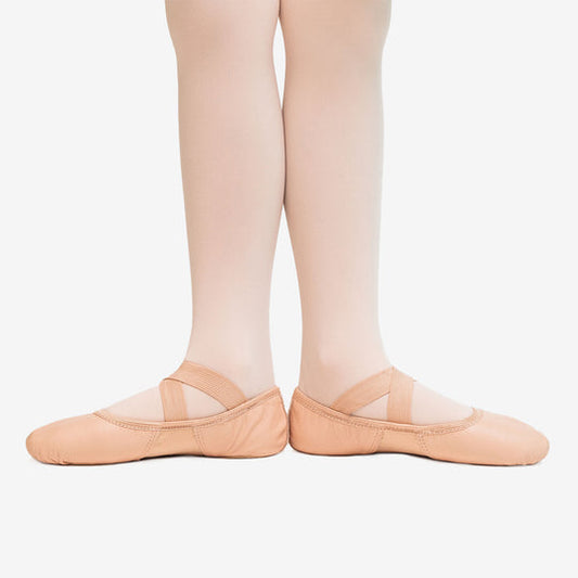 So Danca SD110S Child Bryn Leather Split Sole Ballet Shoe - Pink / Black