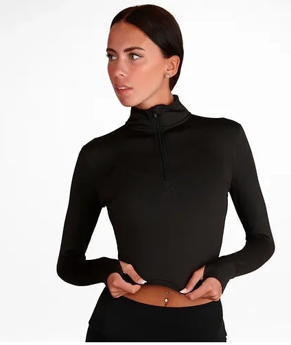 Silky Dance Zip Crop Top (KIDS)