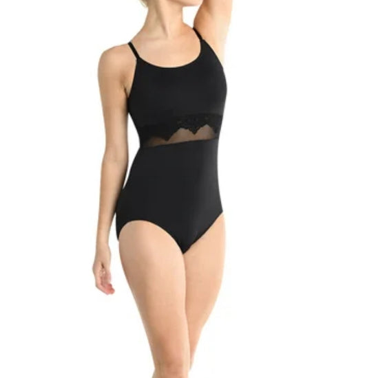 Danz N Motion 23126A Adult Scallop Lace Cami Leo