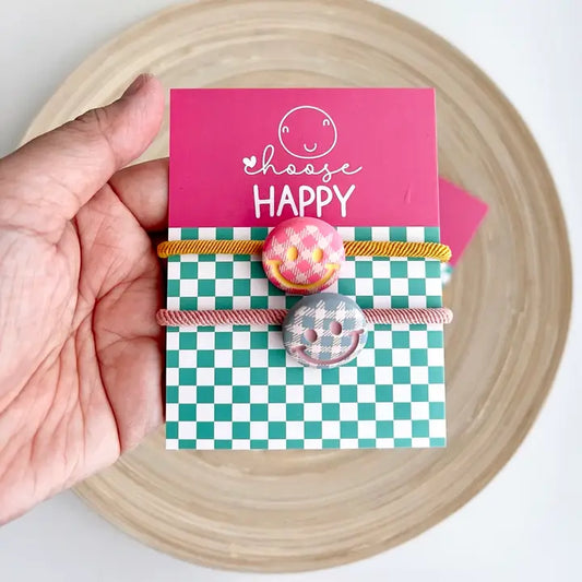 Tiny Gift Society Choose Happy Double Hair Tie