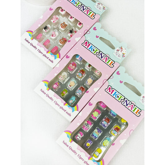 Love and Repeat Everyday Fancy Press On Kids Nails Set