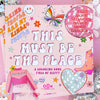 Cover of a colorful “This Must Be the Place” coloring book with playful illustrations and text.