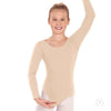 Girls nude long sleeve dance leotard