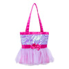 Pink tutu-style tote bag with layered tulle