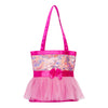 Pink tutu dance tote bag front view