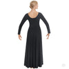 Eurotard 13524 Adult Simplicity Front Lined Long Sleeve Praise Dress