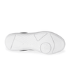 Bottom sole view of black dance sneaker showing tread pattern