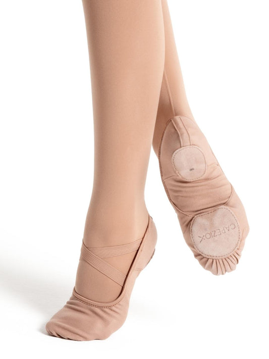 Capezio 2037W Ladies Hanami Ballet Shoe Light Suntan