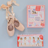 Dance It Out puzzle box showing colorful ballet slippers, dance illustrations, and product details