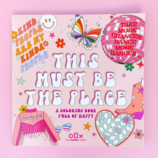 Rock Paper Scissors This Must Be the Place Coloring Book