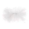 White tulle hair tutu hair accessory with elastic band