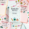Lunch Box Stationery Notes Set