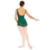 Eurotard 41419 Womens Silhouette Mesh V Front Tank Leotard