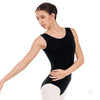 Women's black tank dance leotard