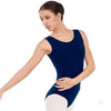 Women's navy tank dance leotard