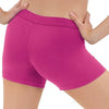 Eurotard adult microfiber V waist athletic shorts in fuchsia, back view