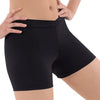 Eurotard adult microfiber V waist athletic shorts in black, side view