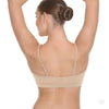 Back view of adult nude dance bra top showing adjustable straps
