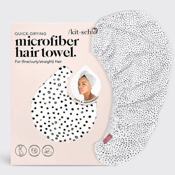 Kitsch 4938 Quick Dry Hair Towel - Micro Dot