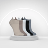 Low-profile performance dance socks displayed on mannequin feet in assorted colors