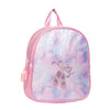 Pink and pastel dance backpack with embroidered applique and sequin details