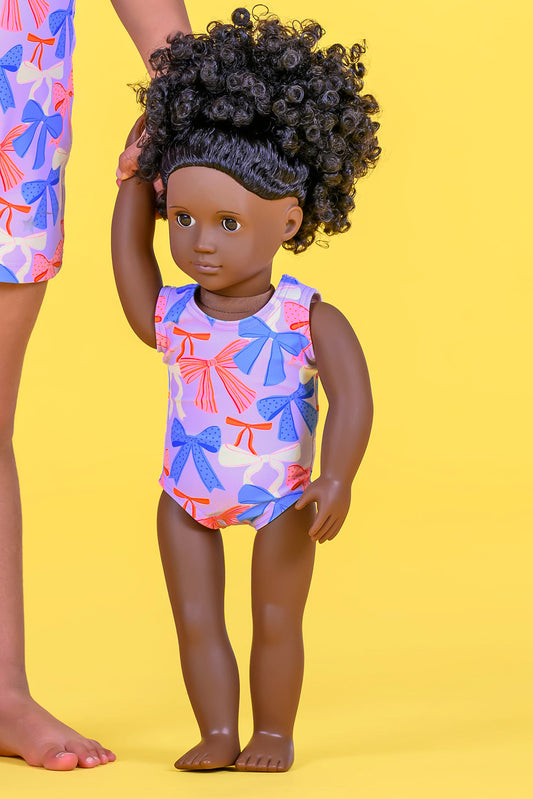 Destira Bow My Gosh Doll Size Leotard