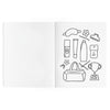 Dance Is Magic coloring book page featuring illustrated ballet accessories and studio-inspired artwork
