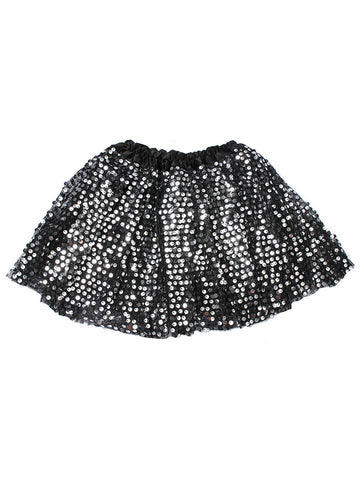 Couture Clips Silver and Black Sequin Tutu