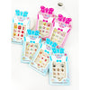 Two Love and Repeat kids press-on nail sets with bright assorted designs