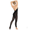 Dancer wearing black convertible body tights with convertible foot feature