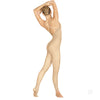 Dancer wearing suntan convertible body tights with adjustable clear straps