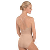 Child wearing a nude seamless camisole dance liner with adjustable straps, shown from the back.