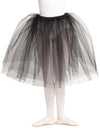 Black romantic tutu skirt displayed on model