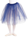 Royal blue romantic tutu skirt displayed on model