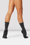 Dancer wearing charcoal Bloch dance socks