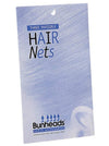 Capezio Bunheads hairnets package showing set of three hair nets