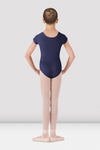 Bloch Dujour child cap sleeve navy blue back view