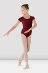 Bloch Dujour child cap sleeve burgundy leotard