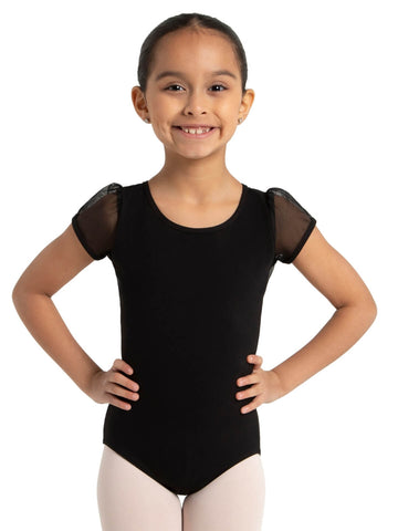 Capezio 11311C Children's Puff Sleeve Keyhole Back Leotard - Girls