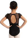 Back view showing keyhole back and button closure