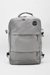 Soft gray dance backpack with front pocket