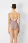 Light pink camisole leotard back view