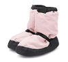 Child warm-up dance booties in light pink